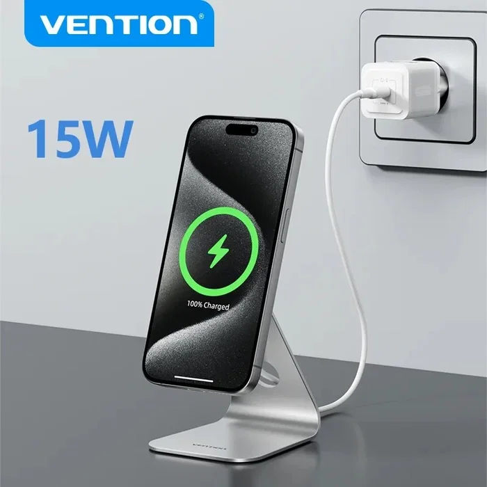 Vention Base de Carga Inalámbrica MagSafe 15W Plata FGHIF